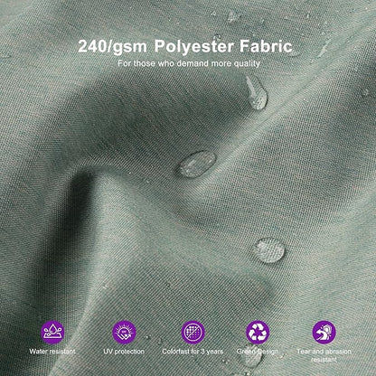 PURPLE LEAF 12 FT Cantilever Patio Umbrella Outdoor Umbrella with 330lbs Base Large Square Windproof Offset Umbrella for Pool Deck Garden, Mint Green