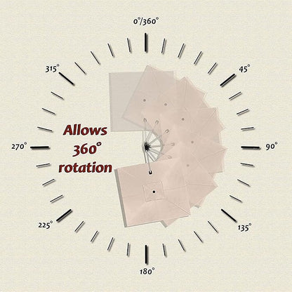 PURPLE LEAF 10' X 13' Patio Umbrella Outdoor Cantilever Rectangle Umbrella Aluminum Offset Umbrella with 360-degree Rotation for Garden Deck Pool Patio, Beige