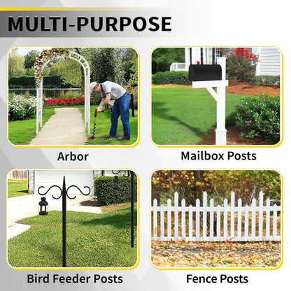 3" x 24" Garden Auger Drill Bit for Planting and Post Hole Digging - Upgraded Spiral Design, Solid Shaft - Hex Driver Drill Compatible