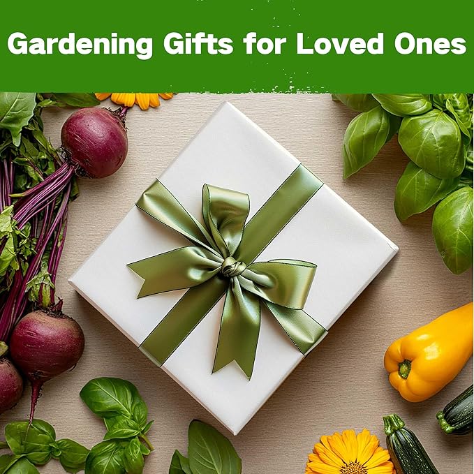 Lush&Dew Companion Plants Heirloom Seed Bank, Gardening Gifts for Women & Men, 32 Varieties 30,000+ Non-GMO Vegetable Seeds for Planting in Garden Bed Greenhouse, Survival Seed Kit for Food Supply