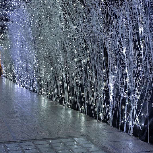 2-Pack Solar String Lights for Outside, 400 LED 144Ft Solar Fairy Lights for Outside Waterproof with 8 Modes, Solar Lights Outdoor for Patio Tree Christmas Party Wedding Decor(Cold White)