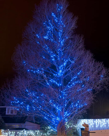 2 Pack Solar Christmas Lights Outdoor, 72FT 200 LED Solar String Lights with 8 Lighting Modes, IP65 Waterproof Solar Lights Outdoor for Xmas Garden Party Tree Decor