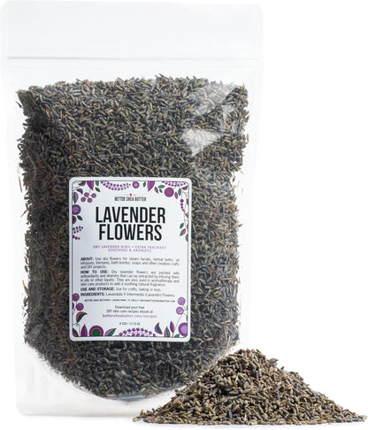 Lavender Buds Food Grade | Bulk Dried Lavender Flowers for Soap Making and Cooking - Edible Lavender for Tea and Drinks- Make Lavender Sachets, Bath Salts
