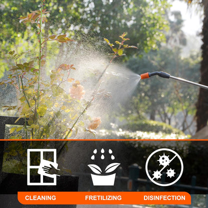 ES4-PRO Electric Sprayer 1 Gallon Built-in 4000mAh,Rechargeable Battery Powered Sprayer with Telescopic Wand,Plant Mister,Kitchen Cleaning,Indoor Watering Can for Plants (Green)