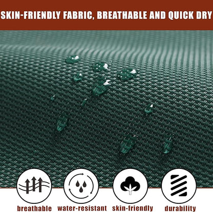 TegerDeger Anti-flip 12FT Hammock Large Hammock 450LB Capacity with Iron Spreader Bar & Nylon Rope for Outside, Patio, Garden, Backyard, Beach - Dark Green