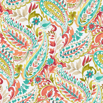 LVTXIII Outdoor Low Back Chair Cushions, Seasonal Replacement Adirondack Chair Cushion with Ties, Patio Waterproof Seat Cushions for Home Garden Use, 21 W x 21 D, Set of 2, Pretty Paisley