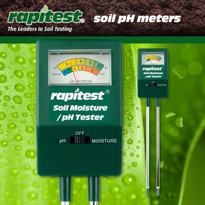 Luster Leaf 1817 Rapitest Soil pH/Moisture Tester, Black