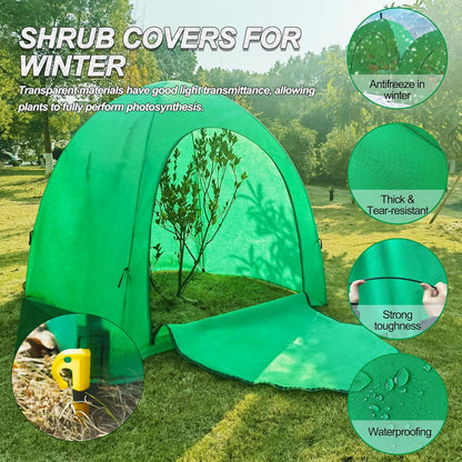 59″*59″*60″ Winter Plant Warm Covers - Raised Bed Cover, Garden Row Accelerator, Warm Tent Freeze Protection Humidity Domes for Germination, Seedling Propagation Protecting Plants from Animals