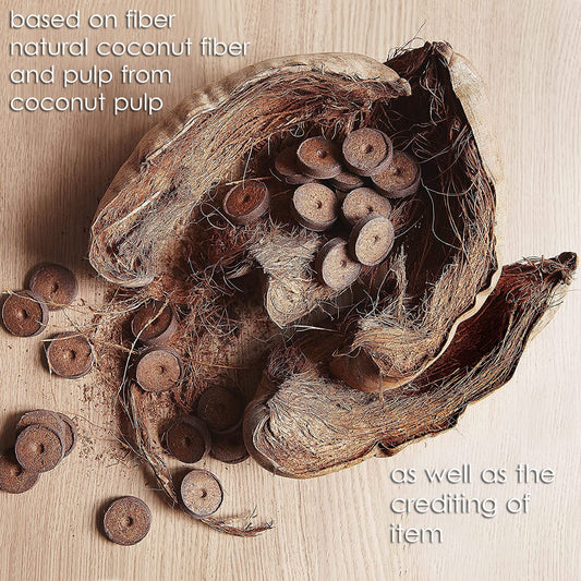 Coco Coir Seed Starter Pellets: 125 Coconut Coir Plugs for Growing Plants - Peat Free Seedling Soil - Seed Starter Kit with Potting Soil Pellets - Gardening Supplies from OwnGrown