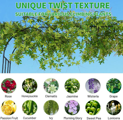 Garden Arch Trellis, Trellis Arch for Climbing Plants Outdoor, 5FT x 7.9FT Metal Full Garden Arbor, Trellises for Patio Lawn Backyard, Large Garden Archway Decoration Black 59.1" x 94.5in