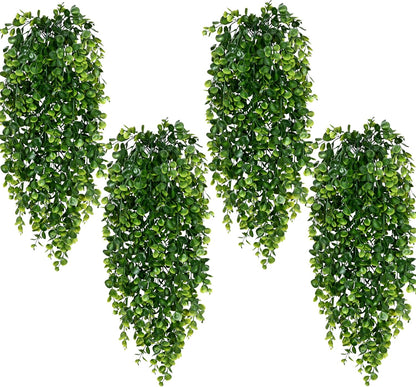 Waipfaru 8Pcs Fake Hanging Plants 2.7ft Fake Plants UV Resistant Fake Vines Artificial Decor for Indoor Outdoor Party Wall Porch Wedding Decoration