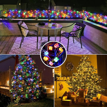BlcTec Christmas Lights, 300 LED 108FT UL Certified Color Changing Christmas Tree Lights with Remote, 11 Modes, Timer, Waterproof, Connectable String Lights for Xmas Décor, Warm White & Multicolor