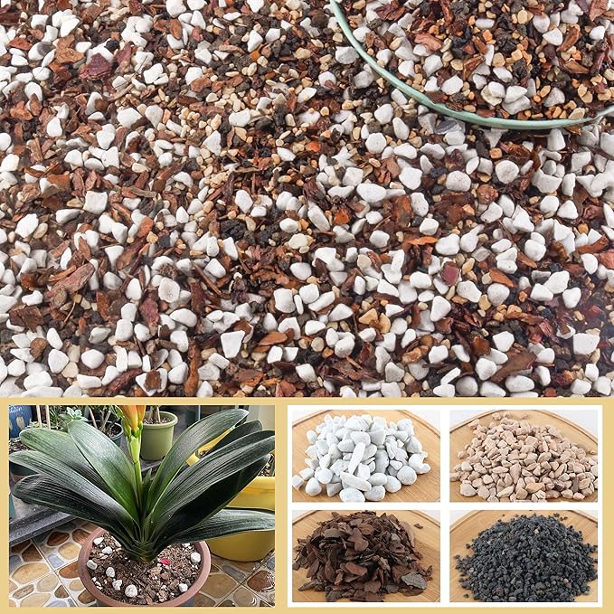 10 Quart Bonsai Soil Mix Lava,Pumice,Pine Bark and Calcined Rock, Natural Organic Mix for Potted Plants…
