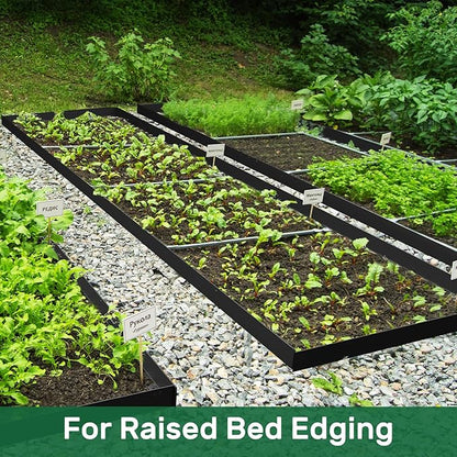 AGTEK Garden Edging 49FT Landscape Edging Kit 3 Inch Height Plastic Garden Border No Dig Lawn Border for Yard Flower Bed with 30 Stakes