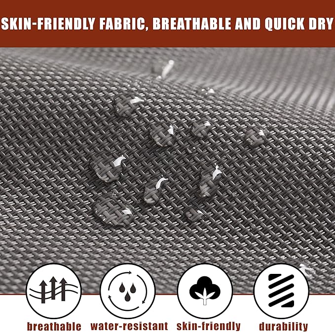 TegerDeger Anti-flip 12FT Hammock Large Hammock 450LB Capacity with Iron Spreader Bar & Nylon Rope for Outside, Patio, Garden, Backyard, Beach - Gray