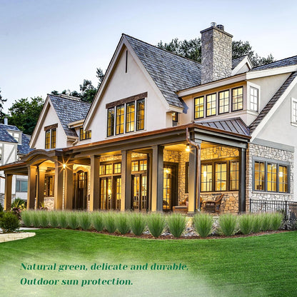 100Pcs Artificial Grass Plants Faux Shrubs Wheat Grass Fake Tall Grass Plants for Outdoor Decor Greenery Stems Weed for Room Indoor Home Decor（Green Red Tail