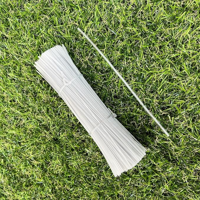 500 Pack 6 Inch Clear Plastic Twist Ties - Reusable Twisty Ties for Cords, Garbage Bags, Gardening and More - Durable, Flexible and Coated for Long-Lasting Use