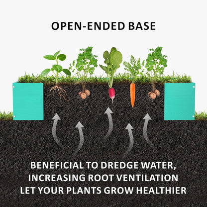 HDPE Raised Garden Bed 47.24 * 24.4 * 9.65 in,Vegetable Planter Bed Outdoor,Elevated Horticulture Planter Bed,Waterproof,Rot-Resistant and Non-Cracking Above Ground Garden Bed(Aruba Blue)