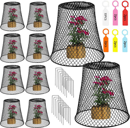 Garden Cloches for Plants, Sapbontchi Chicken Wire Plant Covers Plant Protectors from Animals Plant Protector Metal Plant Cages to Keep Rabbits Out Bunnies Chicken Squirrels Bird Out