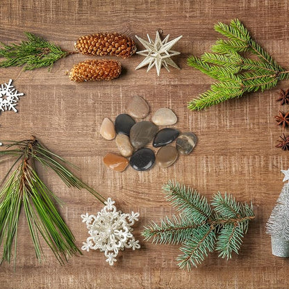 GASPRO 8lb Natural River Rocks, Decorative Rocks for Planters, Pots Indoor, Landscaping in Garden, Vases, Aquarium, Polished River Stones, 1-1 3/4 Inch