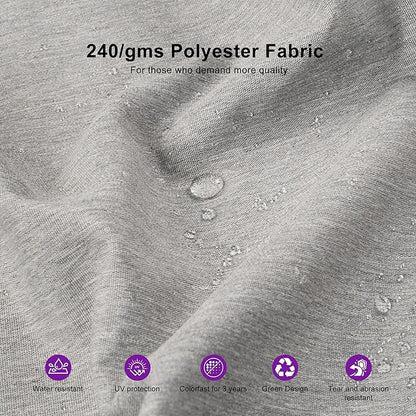 PURPLE LEAF 10' x 13' Cantilever Patio Umbrella Outdoor Umbrella with 330lbs Base Large Rectangular Windproof Offset Umbrella for Pool Deck Garden, Pebble Grey