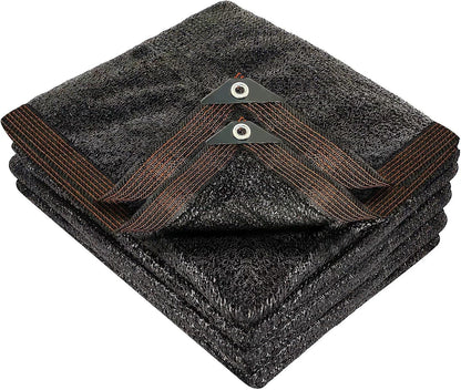 winemana 50% Black Shade Cloth, 8 x 20 FT Durable Mesh Tarp with Grommets, Garden Sunblock Shade Cloth Shading Antifreezing for Plants Cover, Greenhouse, Barns Kennel, Patio, Tomatoes