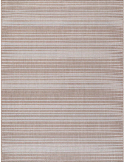 Stripe Outdoor Rug 10x14 Washable Outside Carpet for Indoor Patio Porch Waterproof Easy Cleaning Non Shedding Area Rugs Beige 10 x 14