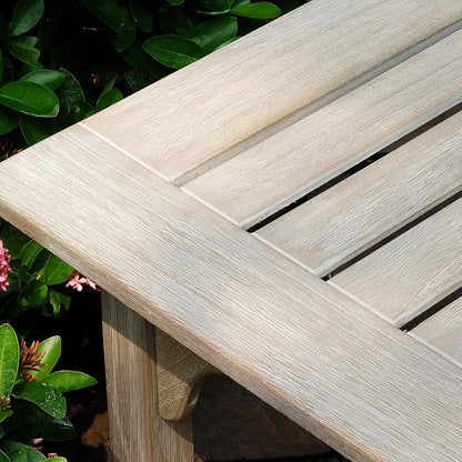 Cambridge Casual Teak Auburn Outdoor Console Table, Solid Indonesian Teak Wood in Weathered Gray Finish, Stylish and Durable Patio Accent or Plant Table for Porch, Deck, Garden, or Outdoor Entryway