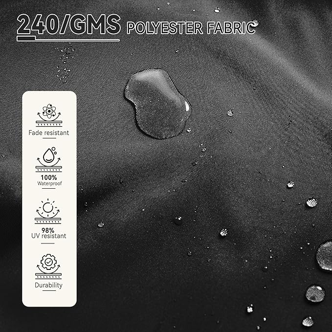 9' X 12' Cantilever Patio Umbrella with Base Included 360°Rotation Rectangular Outdoor Large Offset Umbrellas Heavy Duty Windproof for Garden Deck Pool, Black