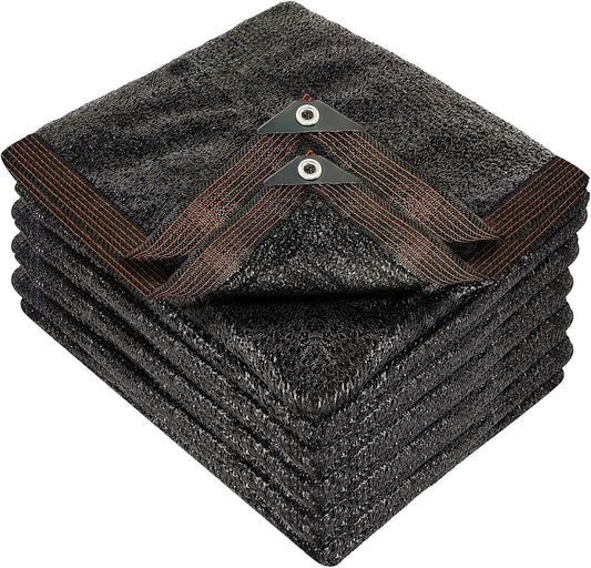 winemana 50% Black Shade Cloth, 20x 20 FT Durable Mesh Tarp with Grommets, Garden Sunblock Shade Cloth Shading Antifreezing for Plants Cover, Greenhouse, Barns Kennel, Patio, Tomatoes