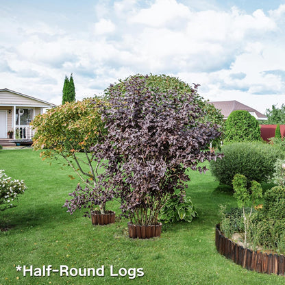 Wood Garden Edging, Wooden Fence Border Decorative Small Picket Panels for Flower Bed Barriers and Landscape Fencing (2 Pack)