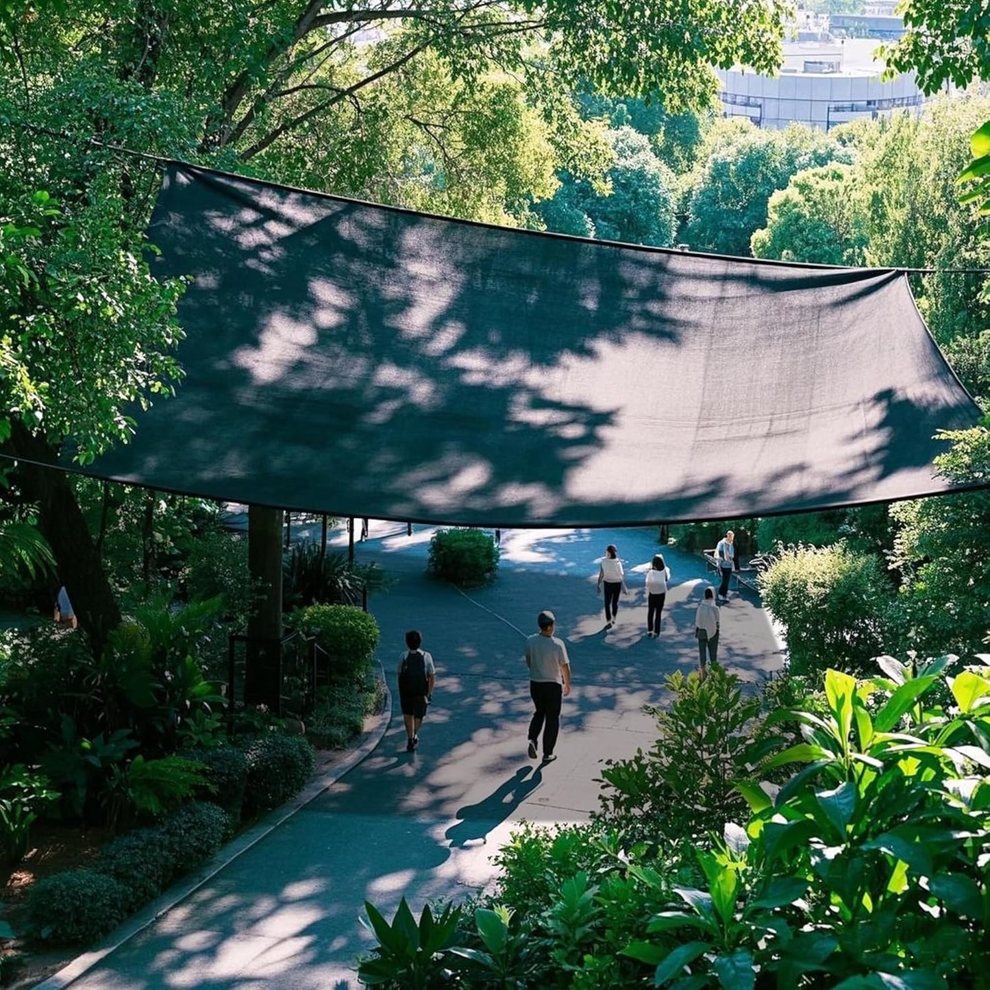 winemana 40% Black Shade Cloth, 6.6 x 10 FT Mesh Tarp with Grommets, Garden Sunblock Shade Cloth Shading Antifreezing for Plants Cover, Greenhouse, Barns Kennel, Patio, Tomatoes