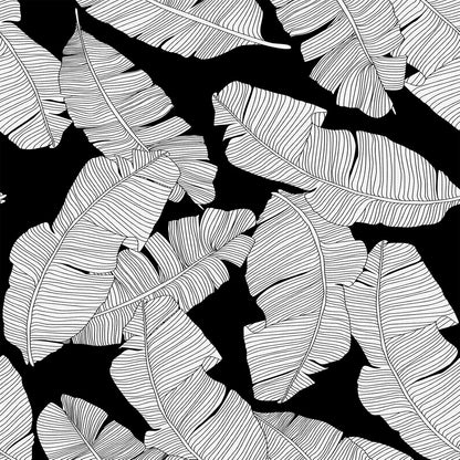 LVTXIII Outdoor Seat/Back Chair Cushion Patio Tufted High Back Cushion, Seasonal Replacement Rocking Chair Cushion with Ties (44” L x 22W”, Set of 2, Black Lush Leaf)