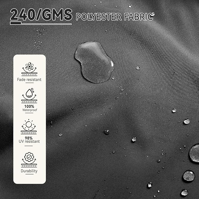 9' X 12' Cantilever Patio Umbrella 360°Rotation Rectangular Outdoor Large Offset Umbrellas Heavy Duty Windproof for Garden Deck Pool Backyard, Grey