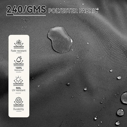 9' X 12' Cantilever Patio Umbrella 360°Rotation Rectangular Outdoor Large Offset Umbrellas Heavy Duty Windproof for Garden Deck Pool Backyard, Grey