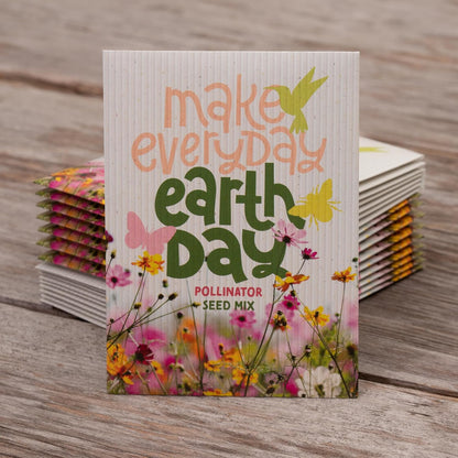 Bentley Make Everyday Earth Day 2025, Pollinator Flower Mix Seeds, All Favor Seed Packets, 25 Count