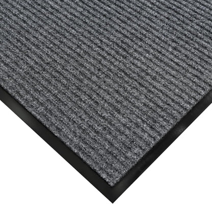 fani Heavy Duty Large Outdoor Indoor Entrance Doormat Waterproof Low Profile Entrance Rug Front Door Mat Patio Anti-Skid Rubber Back, 35x60 inch (Light Grey)
