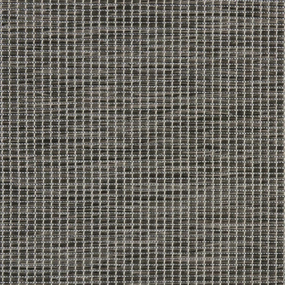 Nourison Positano Indoor/Outdoor Charcoal 6' x Round Area Rug, Easy Cleaning, Non Shedding, Bed Room, Living Room, Dining Room, Backyard, Deck, Patio (6 Round)