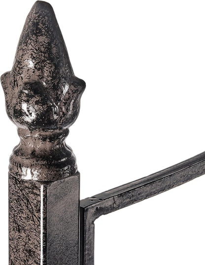 H Potter Large Trellis for Climbing Plants Wrought Iron Metal 2 Panel Ivy Garden Privacy Screen Patio Deck