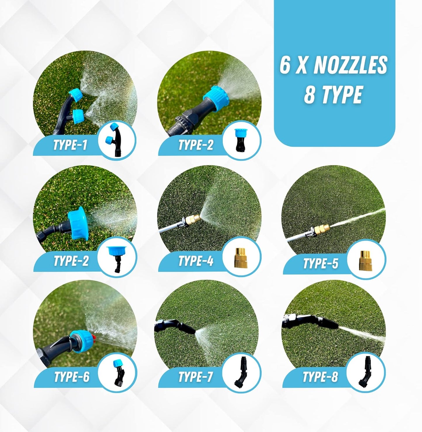 10.5 Gal Battery Powered Sprayer with Double Professional Pump with Wheels, Multifunctional and Portable Weed Sprayer for Lawn & Garden with Adjustable HD Wand and Nozzles