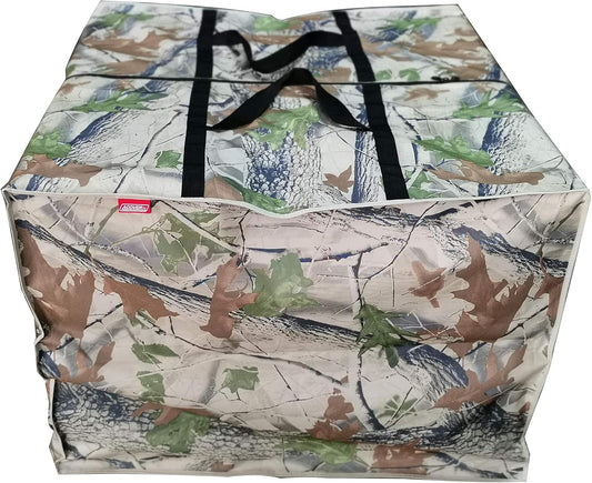 Outdoor Square Cushion/Cover Storage Bag, Protective Zippered Storage Bags with Handles, 32''L x 32''W x 24''H