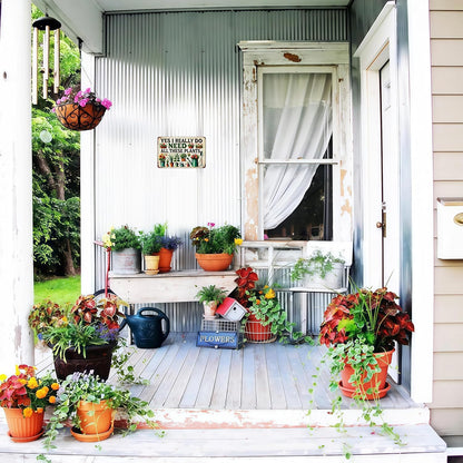 Bestylez Garden Gifts I Really Need All These Plants Vintage Gardening Signs for Home Garden Greenhouse Living Room Bedroom Yard Outdoor Decor 8X12 Inch (3362)