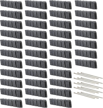 Beuta Landscape Edging | Garden Edging Border | Faux Stone Block XL for Lawn Edging, Flower Beds & Yard Edging – 40 Pack | Each Section Has 6 Blocks 48" L x 4" W x 9.5" H | 120 Spikes | Charcoal