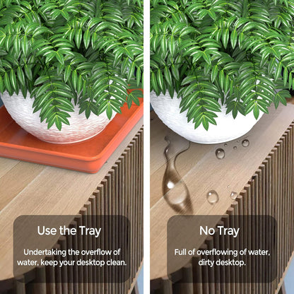 WAYNHUI Square Plant Saucer 6/8/10/12/14/16/18/20inches Square Plastic Basin Tray Large/Small Water Receiving Tray