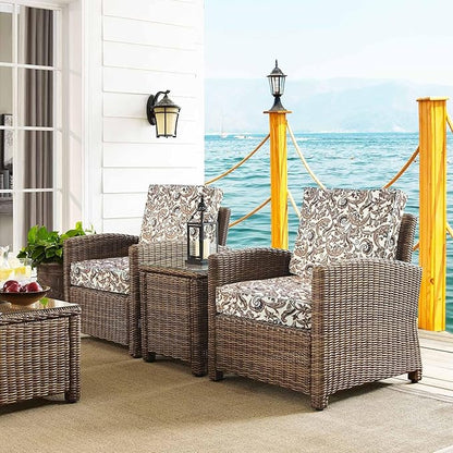 Porch Shield Outdoor Cushion Slipcovers Patio Chair Seat Cushion Covers Set 4 Waterproof Fade Resistant 19 x 19 x 4 inch, Paisley