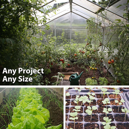 Handy Pantry Black Plastic Garden Tray Inserts - 5 Sheets of 36 Planting Pot Cells Each - 2x3 Nested x6 Configuration - Perforated - Nursery, Greenhouse, Gardening