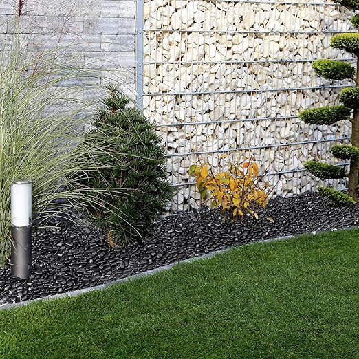 15 lbs Black Rocks for Planters, 1"-2" Decorative River Rocks for Plants, Flower Pots, Vase, Polished Garden Stones for Outdoor Landscaping, Walkways, Yard