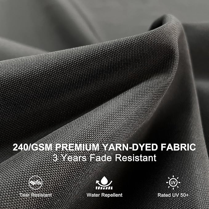 PURPLE LEAF 9ft Patio Umbrella Outdoor Square Umbrella Large Cantilever Umbrella Windproof Offset Heavy Duty Sun for Garden Deck Pool Patio, Black