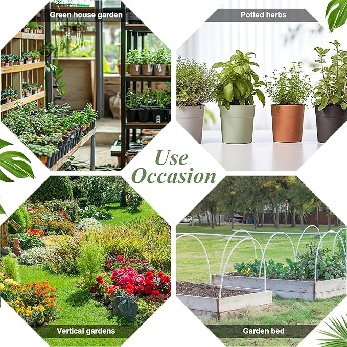 20 Pieces Extra Long Plant Labels, 7 inch Bamboo T-Type Plant Tags for Indoor Outdoor Garden Plants, Flowers Vegetables Fruit Herb Label Name Stakes Signs (7" x 2.28" x 0.07")