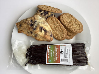 4oz Organic Madagascar Vanilla Beans Grade A. Certified USDA Organic. 6"-8" by FITNCLEAN VANILLA. Bulk for Extract, Cooking and Baking by the Weight 0.25 Pound (1/4Lb) Bourbon Fresh NON-GMO Pods.